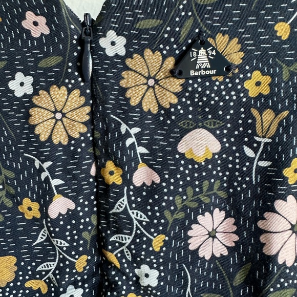 Barbour Betony Floral Midi Dress with Pockets, Women’s Size 14 - Picture 4 of 4